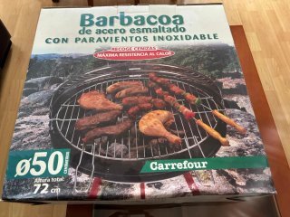 Barbacoa Carrefour Ø50cm Acero Esmaltado