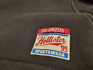 Sudadera Azul Hollister con Logo