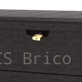 Baúl Arcón PVC 416 L Marrón - 70x129x62 cm - Duramax
