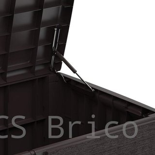 Baúl Arcón PVC 416 L Marrón - 70x129x62 cm - Duramax