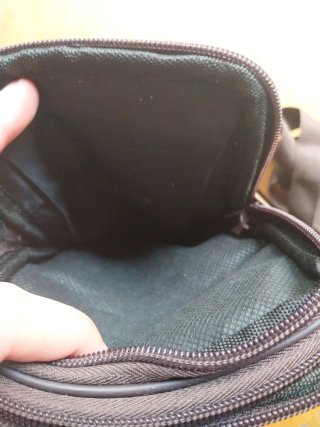Bolso bandolera de piel marrón