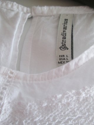 BLUSA BORDADOS BLANCO STRADIVARIUS