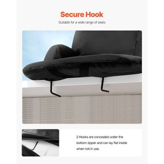 Asiento de Estadio con Soporte para la Espalda, Respaldo Ancho para Gradas, Silla de Estadio Plegable con Cojín Acolchado, Silla Reclinable Portátil con Portavasos de Bolsillo, Ideal para Eventos ...