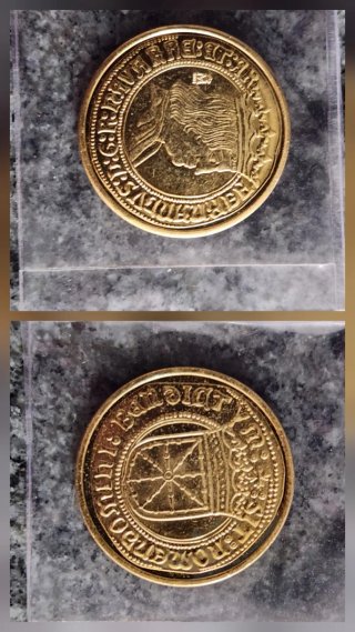 Moneda replica 4 Ducados Fernando II FNMT