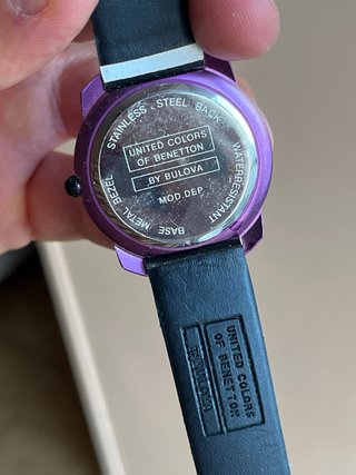 Orologio Vintage Benetton by Bulova Anni 90 Pop