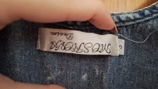 Mono tela que simula vaquero desgastado talla S