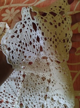 Gilet bambina in pizzo