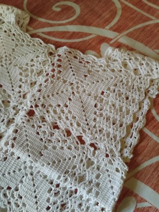 Gilet bambina in pizzo
