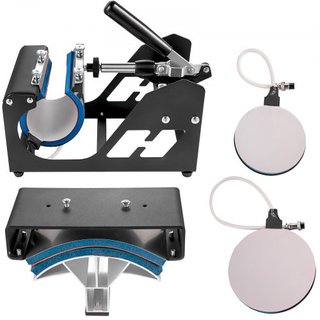 Máquina de Prensa Térmica 5 en 1 38x30cm Prensa para Camisetas Máquina de Impresión de Tazas Máquina Multifuncional de Transferencia Térmica para Camisetas Tazas Gorras Placas