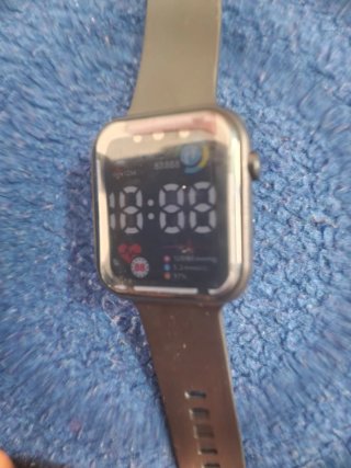Reloj Inteligente Negro y Plateado