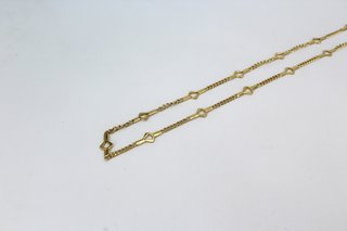 Cadena barbada oro 18k