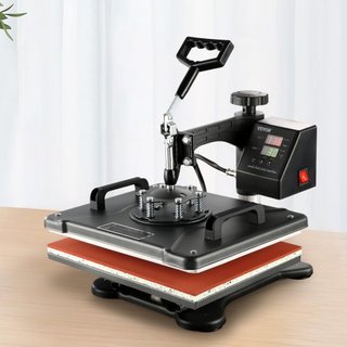 Máquina de Prensa Térmica 8 en 1 38x30cm Prensa para Camisetas Máquina de Impresión de Tazas Máquina Multifuncional de Transferencia Térmica para Camisetas Tazas Gorras Placas Impresión por Sublim...