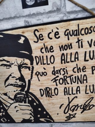 Quadro Vasco Rossi Dillo alla Luna