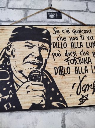 Quadro Vasco Rossi Dillo alla Luna