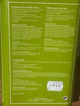Aceite madera tropical Casa 1L/2ud
