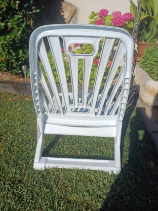 Silla baja de playa plegable