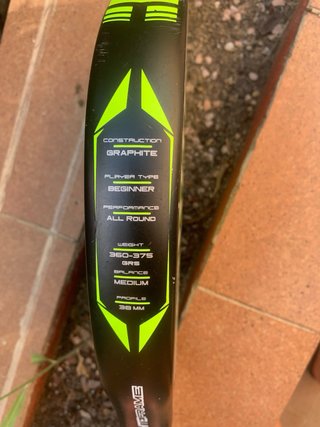 Pala Padel Dunlop Rocket Ultra Negra/Verde
