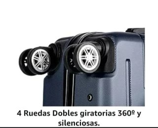 Maleta cabina + neceser, ruedas giratorias