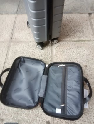 Maleta cabina + neceser, ruedas giratorias
