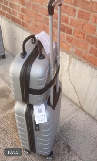 Maleta cabina + neceser, ruedas giratorias
