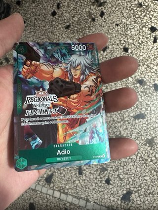 Adio P-078 Regional Finalist One Piece Card