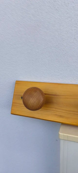 Appendiabiti da parete in legno cm.44x10