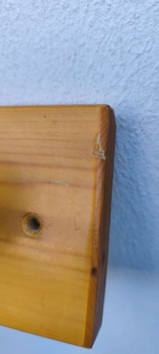 Appendiabiti da parete in legno cm.44x10