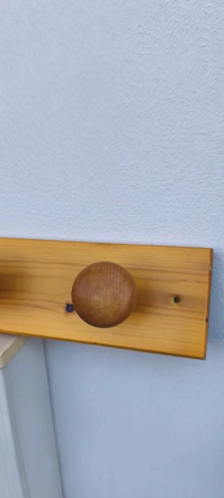 Appendiabiti da parete in legno cm.44x10