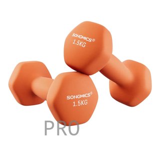 Juego de 2 mancuernas hexagonales Rosa