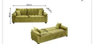 Sofá Cama Verde Terciopelo