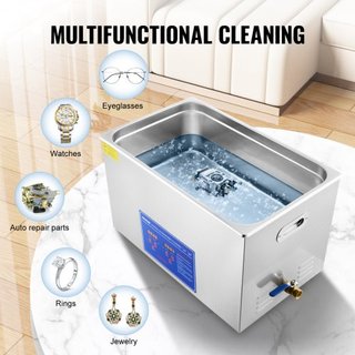 Limpiador Ultrasonido Profesional, Limpiador de Joyería Ultrasonico de 30 L con Temporizador Digital y Calentador, Limpiador Sónico Industrial de Acero Inoxidable 40kHz para Gafas, Relojes, Anillo...