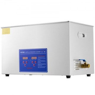 Limpiador Ultrasonido Profesional, Limpiador de Joyería Ultrasonico de 30 L con Temporizador Digital y Calentador, Limpiador Sónico Industrial de Acero Inoxidable 40kHz para Gafas, Relojes, Anillo...