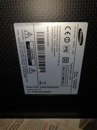 TV Samsung UE46H7005SQ NO FUNCIONA NO NEGOCIABLE