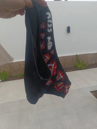 Traje de baño gay labios arcoíris - Used Gay