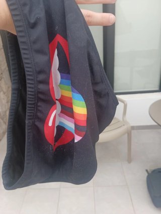 Traje de baño gay labios arcoíris - Used Gay