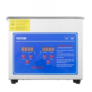 Limpiador Ultrasónico Profesional, Limpiador de Joyería Ultrasónico de 2.85 L con Temporizador Digital y Calentador, Limpiador Industrial de Acero Inoxidable de 40kHz para Gafas, Relojes, Anillos,...