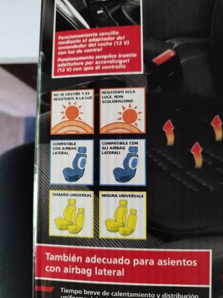Cubreasiento Calefactor Coche Ultimate Speed