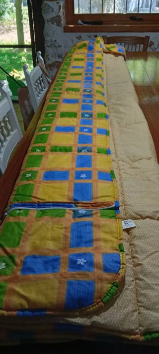 Edredón estampado cuadros, para de 90cm x 190 cm.