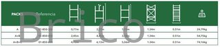 Andamio Modular Aluminio - 4,45 Metros - Pack A+B