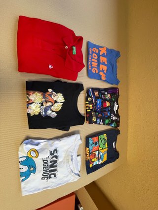 Lote 6 Camisetas Niños Variadas