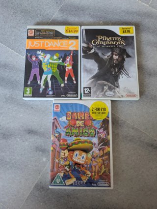 Lote 3 Juegos Wii en inglés