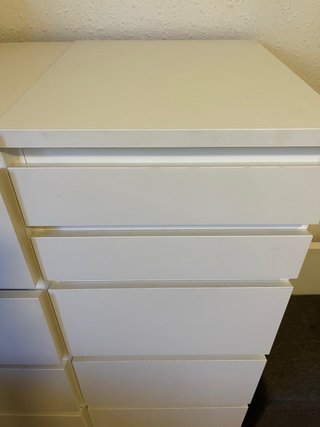 Cómoda Malm Ikea 6 cajones y joyero con espejo