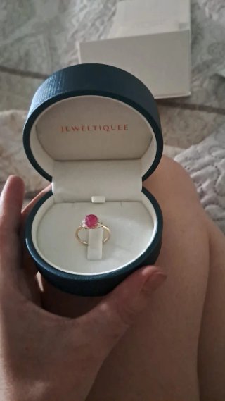 Anillo de Oro 14k Rubí 1'63 quilates y Diamantes M