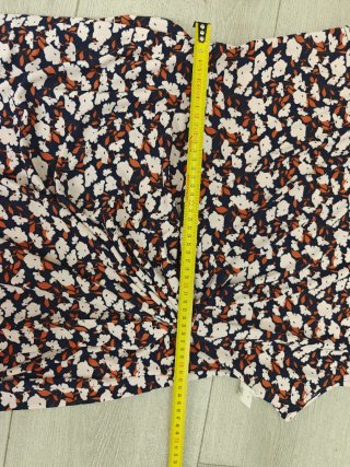 Vestido con Falso Cruzado de Cuello Barco Talla XL