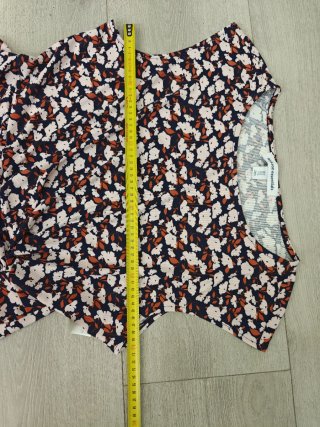 Vestido con Falso Cruzado de Cuello Barco Talla XL
