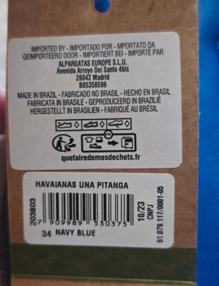 Havaianas sandali infradito blu taglia 36
