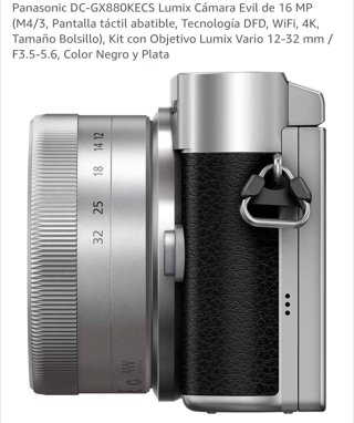 Panasonic Lumix DC-GX880KECS Cámara Evil 16MP