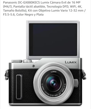 Panasonic Lumix DC-GX880KECS Cámara Evil 16MP