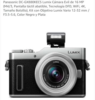 Panasonic Lumix DC-GX880KECS Cámara Evil 16MP