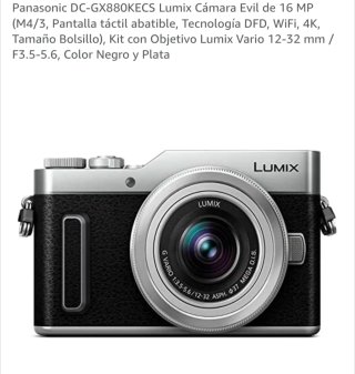 Panasonic Lumix DC-GX880KECS Cámara Evil 16MP